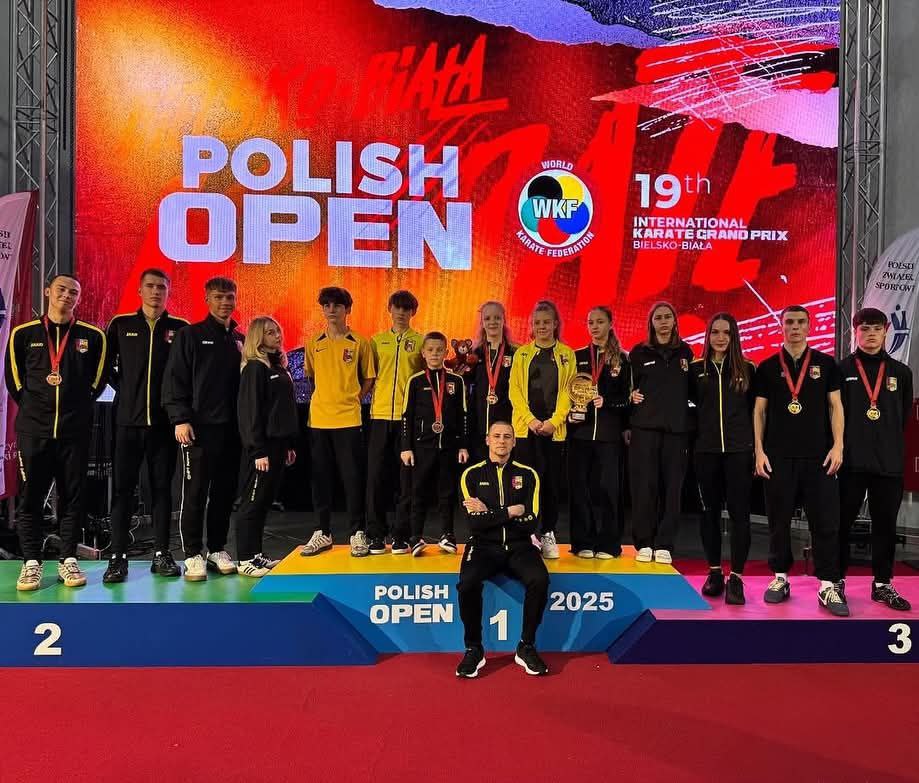 Спортсмени Одеської обласної федерації карате здобули 48 медалей на міжнародному турнірі “Polish Open 2025”