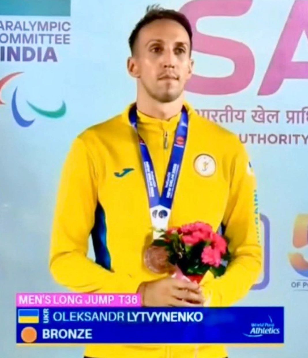 🥉Олександр Литвиненко – бронзовий призер Чемпіонату світу з пара легкої атлетики у Нью-Делі🇺🇦