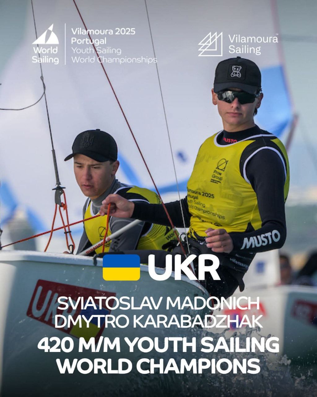 ⛵️Спортсмени Одещини – чемпіони світу з вітрильного спорту!