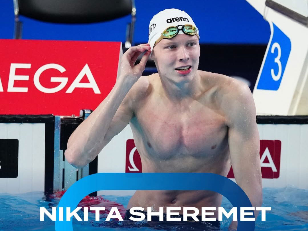 🏊‍♂️💙💛 18-річний одесит Нікіта Шеремет встановив рекорд України та юніорський рекорд світу на 50 м вільним стилем!