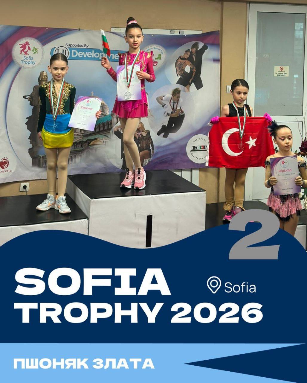 🇺🇦⛸️Фігуристи Одещини – призери міжнародного турніру Sofia Trophy 2026