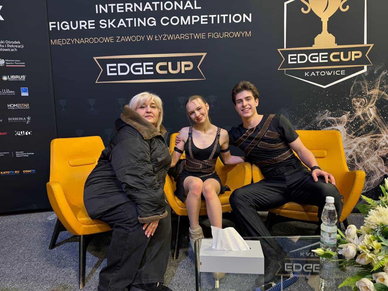 🏆Одеські фігуристи у ТОП-6 міжнародного Edge Cup у Польщі🇵🇱