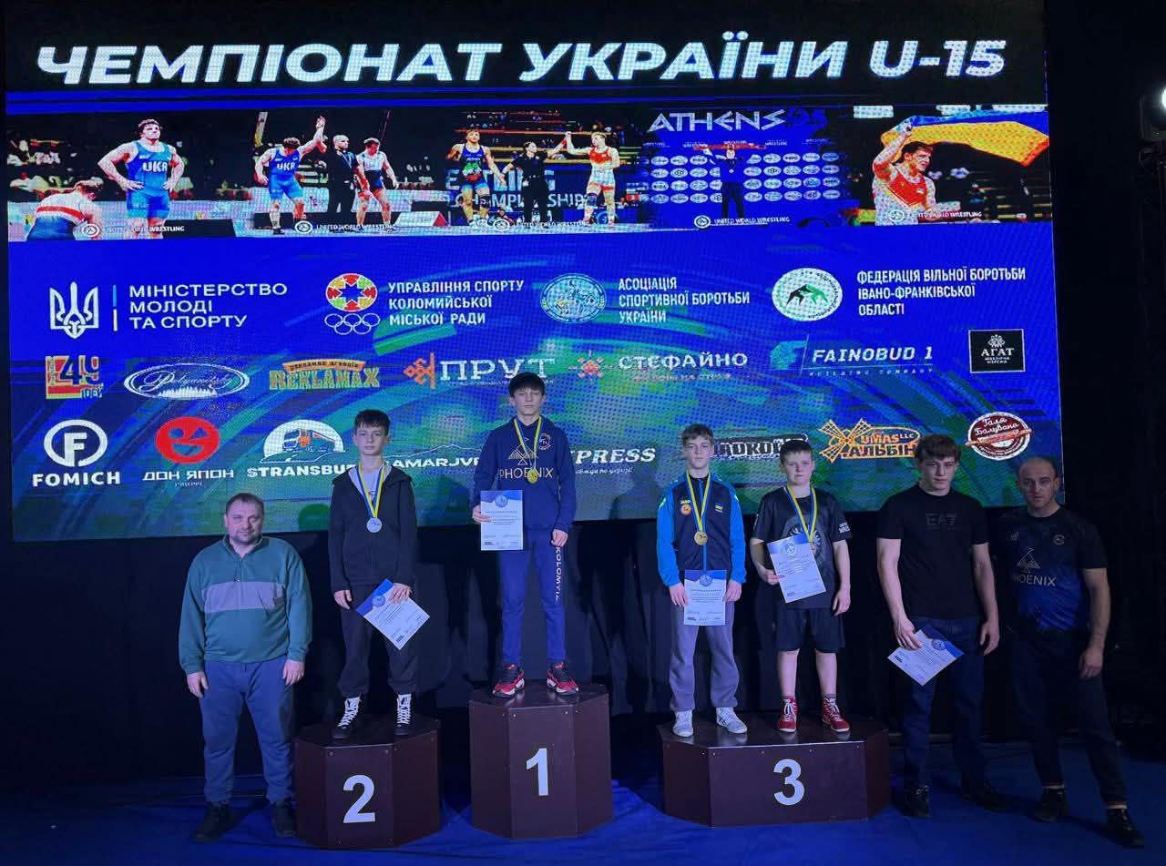 🥈Одещина серед лідерів чемпіонату України з вільної боротьби U15